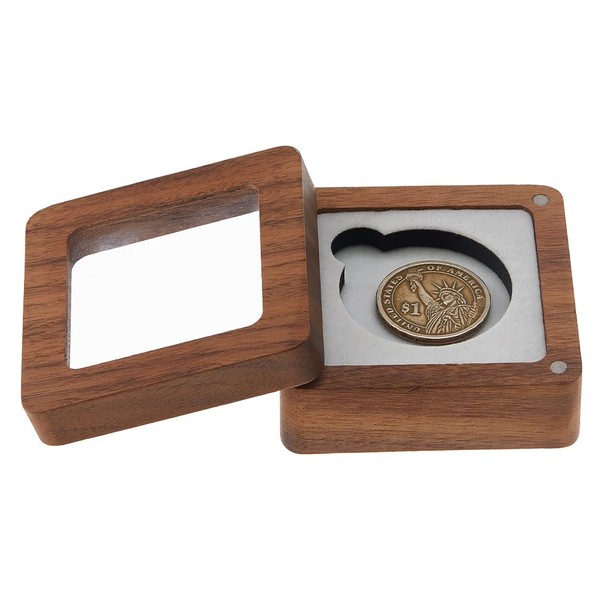 SUPERFINDINGS Storage Case for Single Coins, Presentation Box for Challenge