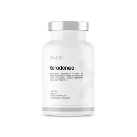 CellX | Keradence con Keratina Cynatine® NHS 500 mg, MSM 373 mg, Saw Palmetto SEREVELLE™ 321 mg y NAC 300 mg | 90 Cápsulas Veganas | 30 Porciones