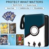 Card Binder, 4- Pocket 400 Cards Sleeves with 50 Removable