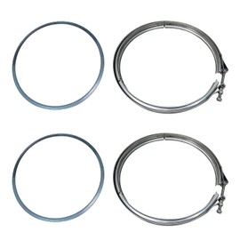IBESTWOLF DPF Diesel Particulate Filter Gasket and Clamp Kit 85124753 for Volvo Mack Engines, Replace 21212522, 21212520