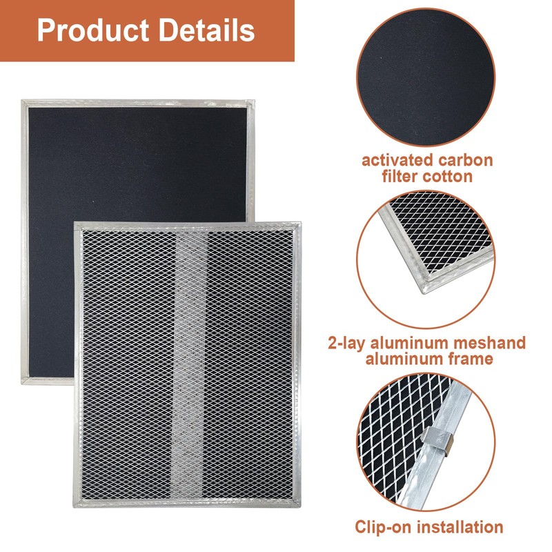 S99010308 Range Hood Charcoal Carbon Filters Replacement For Broan BPSF30