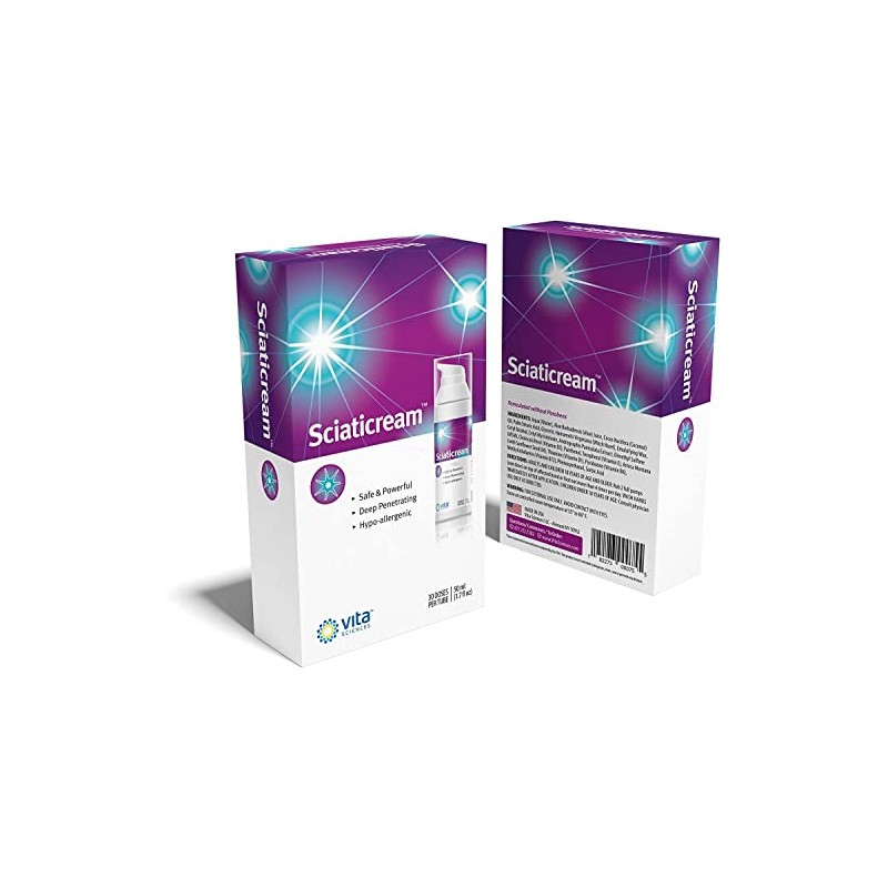 Vita Sciences- “SciatiCream Crema para Soporte del Nervio Ciático con