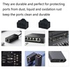 PDETVEO 40PCS RJ45 Port Covers, Silicone Ethernet Dust Protector Caps