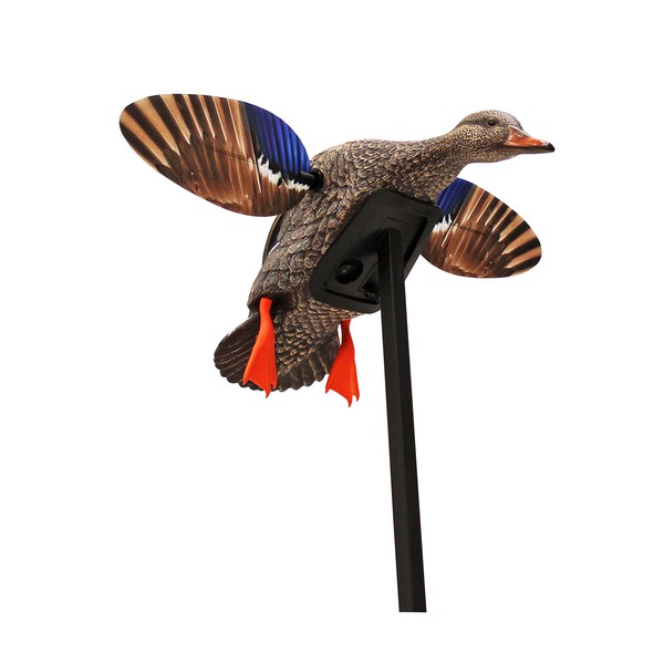 MOJO Elite Series Mini Mallard Spinning Wing Flexible Duck Decoy for Duck Hunting With Smoother, Quieter, Faster, and More User-Friendly Decoy, Includes A Solid component Housing