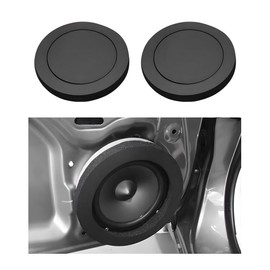 ZNDAW 2PCS 6.5" Car Foam Speaker Enhancer, Auto Door Soundproof Speaker Fast Rings Foam Baffles, Self Adhesive High Rebound Sponge Bass Blocker Kit Universal for Stereo Audio Speaker