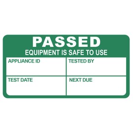 Pat Testing Sticker,Dark Green 200pcs 1x2 inch Pass pat Test Sticker and 20pcs 1x2inch Failed pat Test Label (200)