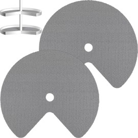 Frienda 2 Pcs Lazy Susan Shelf Liners - Non Adhesive, Non Slip Kitchen Cabinet Liners for Refrigerator, Pantry, Sink & Cupboard Storage(31 Inch,Gray)