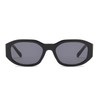 YUELUQU Retro Trendy Irregular Rectangular Sunglasses Women Men Vintage 90s