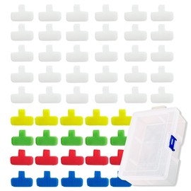 Rimikuru Cable Tags, Hook & Loop Type, Set of 5 Colors, Wire Organization, Writing, Storage Case Included (Set of 100)