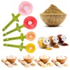 Flower Measuring Spoons Set in Pot - Ceramic Baking Measuring