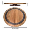chicapica 16" Lazy Susan – Acacia Wood & Resin Turntable,