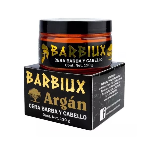 Barbiux Cera Para Barba Y Cabello Barbiux Machin Profesional C/argan