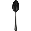 Bonigour 9" Culinary Solid Bowl,18-8 Stainless Steel Plating Spoon (Black,