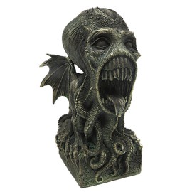 Pacific Trading 7" Cthulhu Resin Figurine The Ancient One Sea Monster Octopus Skull Statue Gothic Home Decorations Unique Gifts for H.P. Lovecraft Fans