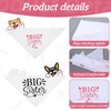 Heclia Big Sister Dog Bandana for Pets 2 PCS Pink