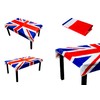 SHATCHI 137cm x 180cm Union Jack Plastic Deluxe Tablecover Street