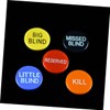 Hohopeti 15Pcs Poker Buttons Includes Little Blind Big Blind Missed
