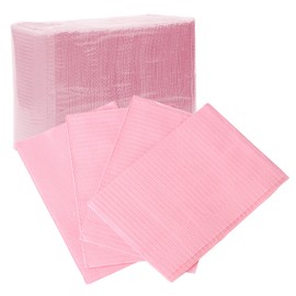 GEN’C BÉAUTY Disposable Dental Bibs 125 pcs 13 X 18 inches Waterproof Bibs for Dental Tattoo Manicure Pedicure (Pink)