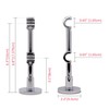 Gcurtain Curtain Rod Bracket, Double Curtain Pole Heavy Duty Holder,