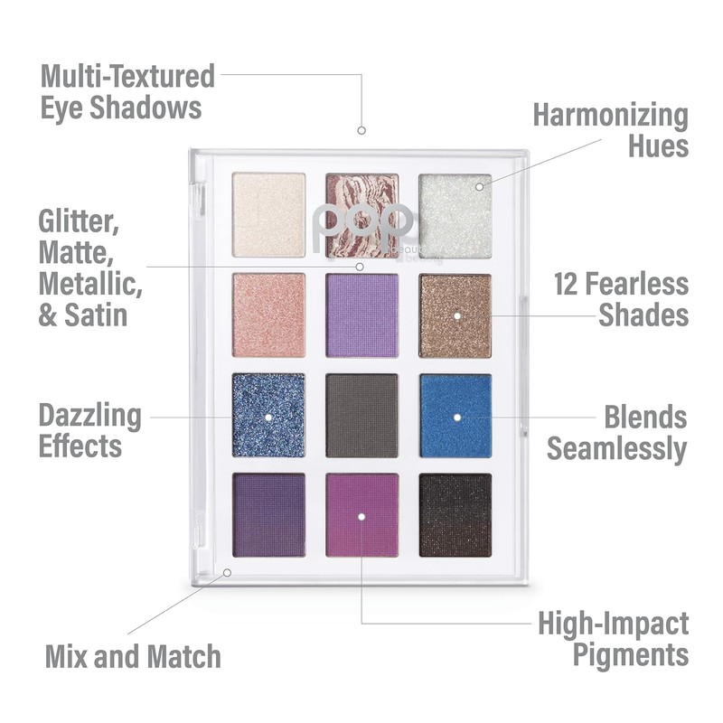 POP Beauty LIGHTSHOW PALETTE | SLAY - Eyeshadow Palette, 12