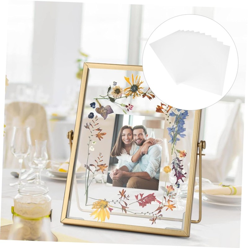 CIYODO 10 Pack Rigid PVC Sheets Transparent Plastic Sheets Frosted