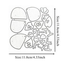 Chicken Metal Die Cuts,Cute Animal Chicken Frame Wedding Cutting Dies Cut Stencils for DIY Photo Decorative Embossing Paper Dies for Scrapbooking Card Making