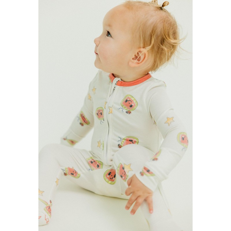 Copper Pearl Zip-up Footie CoComelon