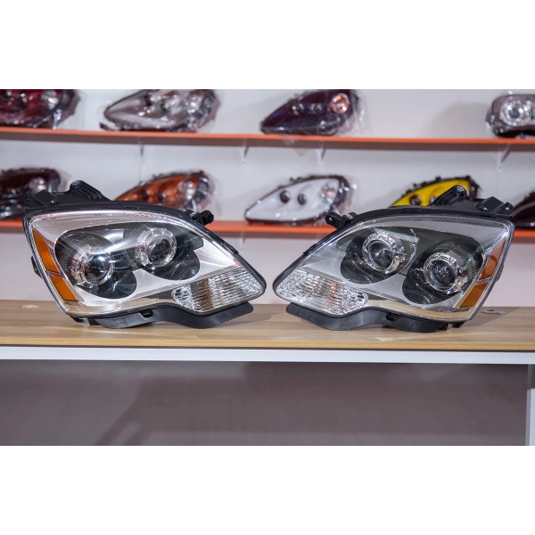 Unbranded For 2007-2012 GMC Acadia Amber Corner Chrome Housing Halogen
