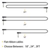 GOGHOST 18 Inch Guitar Patch Cables, 1/4" TS Right Angle