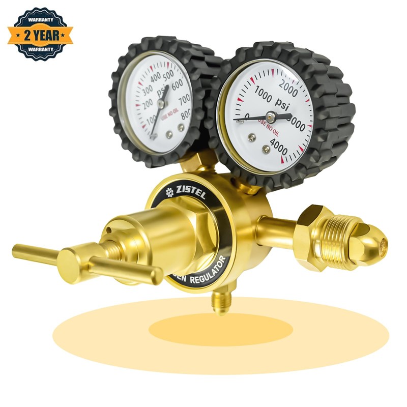 Zistel Nitrogen Regulator with Hose, 0-800 PSI Output Pressure, CGA580