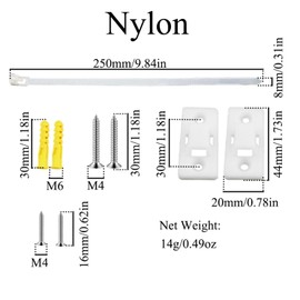 2 Pcs Furniture Anchors, Anti-Tip Furniture Wall Anchor Straps for Cabinet Wardrobe Drawers Dresser Bookshelf (Nylon)