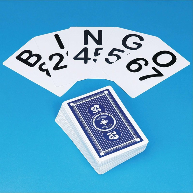 S&S Worldwide Jumbo Bingo Calling Cards. 5-3/4" High Cards with