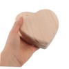 FOMIYES Heart Shaped Wooden Essential Oil Holder Portable Capsule Storage