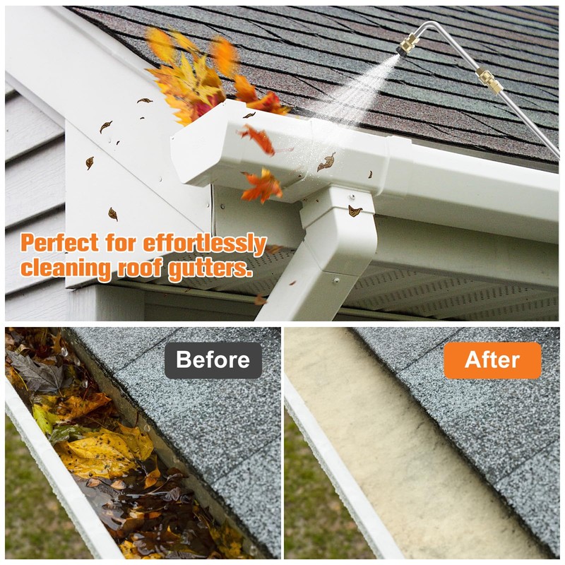 Sealegend 8FT Gutter Cleaning Tools Pressure Washer Extension Wand Upgrade