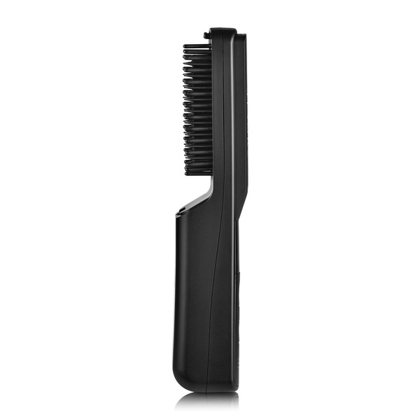 StyleCraft Heat Stroke - Cepillo inalámbrico para barba y peinado, con puntas de tacto frío y antirozaduras, alisador de pelo, color negro