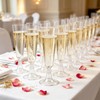 30 Pcs Reusable Plastic Champagne Flutes, 150ml / 5oz, Clear