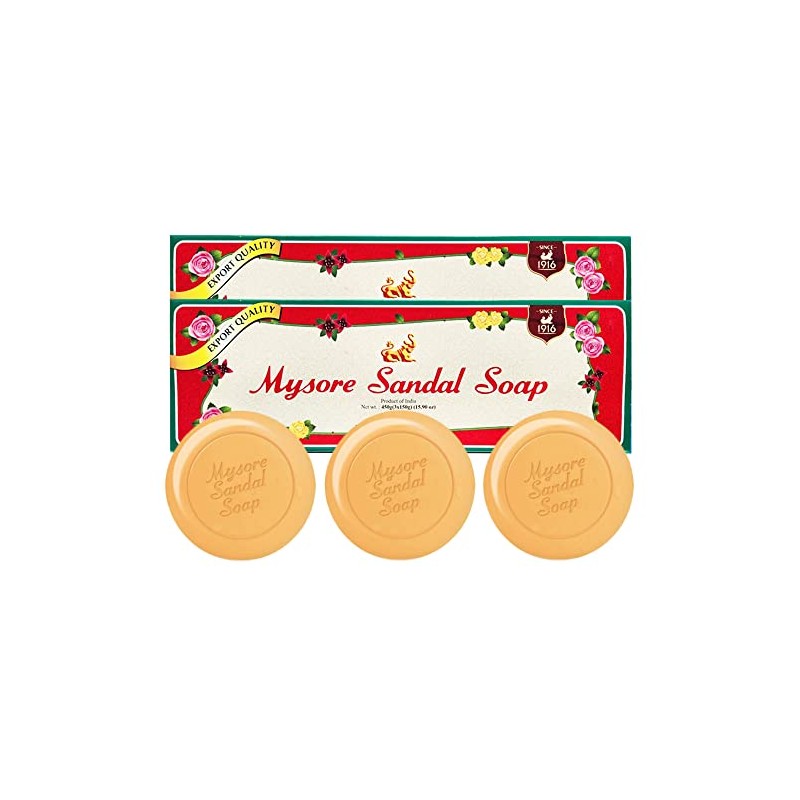 Mysore Sandal Mysore - Jabón de sándalo (150 g, tamaño