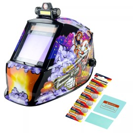 TRQWH True Color Solar Auto Darkening Welding Helmet & Welding Cap Set