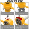 Saipe 6Pcs PVC Thread Maker Tool Pipe Threader Plumbing Tool