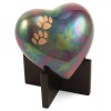 Small/Keepsake Multi-Colored Brass Arielle Heart Cremation Urn, 17 cubic inches