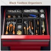 【Upgraded to 6 Size】A-LUGEI Tool Box Organizer,【Fits 100+ Tools】 Black