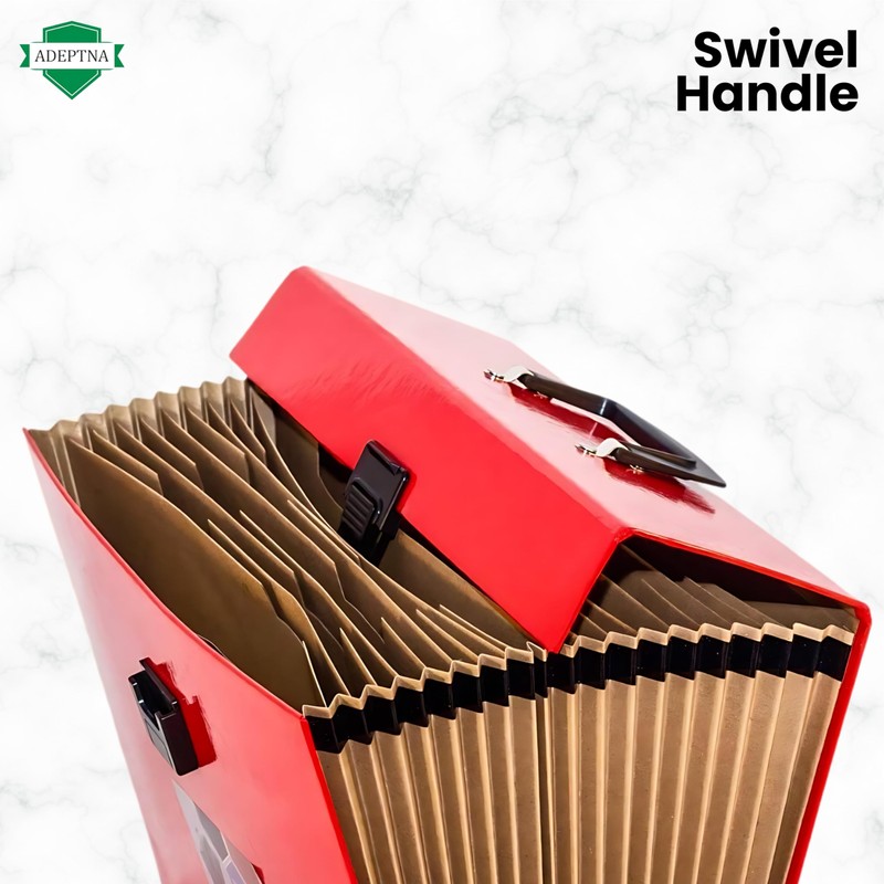 ADEPTNA Highly Durable 19 Pocket Expanding Box File Organiser A4