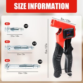 Mounting Pliers, Cavity Dowel Set, Mounting Set, Cavity Fixing with 34 Metal Dowels, Screws in 3 Sizes, Cavity Dowel Pliers, Perfect with Cavity Walls, Plasterboard, Wood Chip