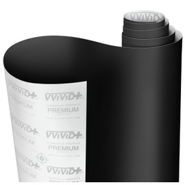 VViViD Black Matte Car Wrap Vinyl Roll with Air Release 3MIL-VViViD8 (1.5FT X 5FT)
