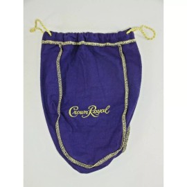 Crown Royal Bulk Lot of 50 Crown Royal 1 Liter Purple & Gold Drawstring Bags