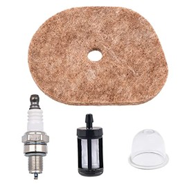 Aylux FS56RC Air Filter with Spark Plug Fuel Filter for Stihl FS40 FS40C FS50 FS50C FS56 FS56R FS56C FS70 FS70C FS70RC FC56C FC70C KM56 KM56C KM56RC Trimmer Replace 4144 124 2800