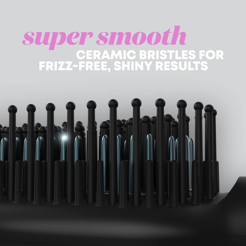 Revamp Progloss Deepform Ceramic Straightener Brush – Ionic Anti-Frizz Straightening