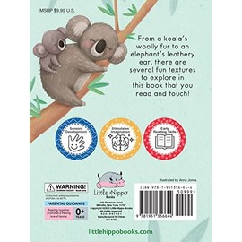 Little Hippo Books Wild Animals: A Touch and Feel Book - Children's Board Book - Educational