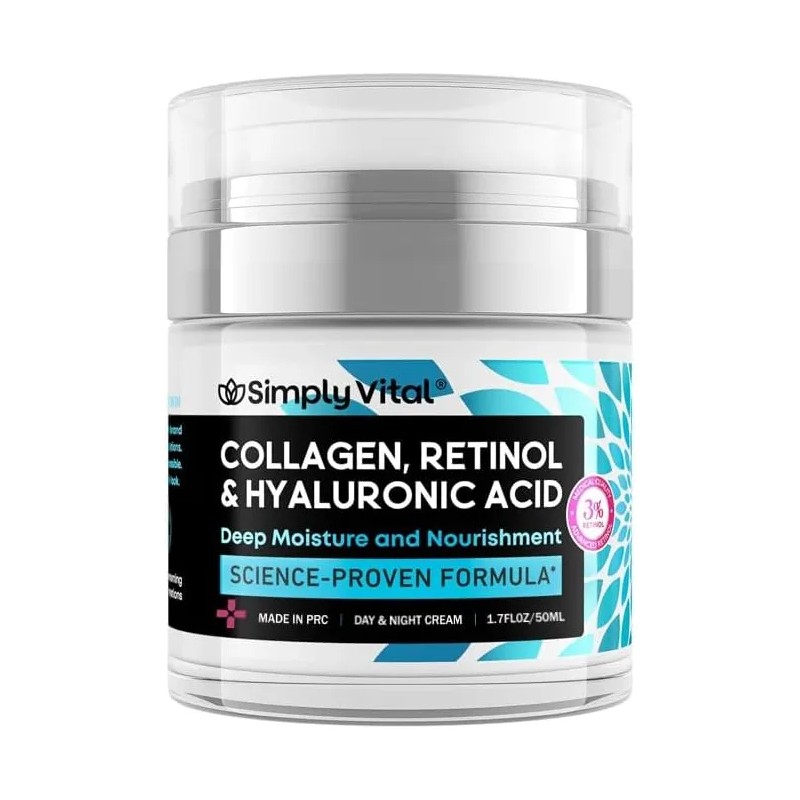 Crema Retinol Colágeno Hialurónico Antiarrugas Hidratante