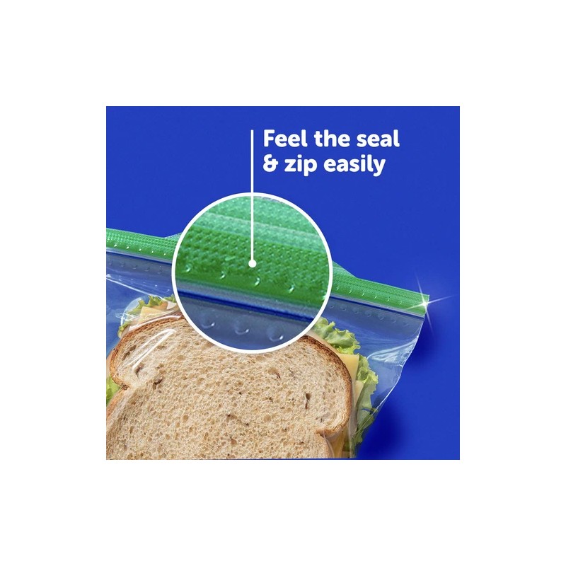 Ziploc Snack Bags 150 Count Transparent Food Storage Bags Grip